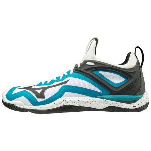 Mizuno Wave Mirage 3 Παπουτσια Χαντμπολ Ανδρικα - Ασπρα/Μπλε/Μαυρα